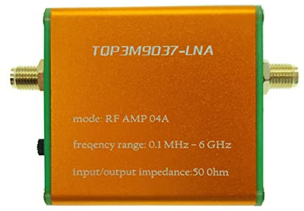 HDYS Amplificateur à bande complète 100 K-6 GHz - Haute linéarité - Gain de bruit ultra faible - Avec batterie