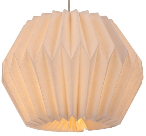 GURU SHOP Origami Design Papier Lampenschirm - Modell Umbria 3, 27x38x38 cm