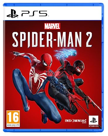 Sony, Marvel's Spider-Man 2 pour PlayStation 5, Jeu d'Action-Aventure en Monde Ouvert, Avec Retour Haptique, Version Physique avec CD, En Français, 1 Joueur, PEGI 16