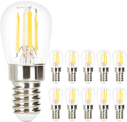 GBLY 10er pack LED E14 Glühbirne: ST25 Warmweiss Lampe Vintage Leuchtmittel 4W 2700K Edison Glühlampe Retro Filament Birnen Bulb Energiesparlampe für Haus Café Bar nicht Dimmbar