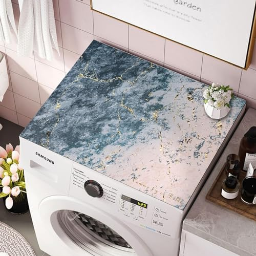 MLordoarf waschmaschinenauflage,Waschmaschinenbezug rutschfest, antirutschmatte Waschmaschine waschmaschinenmatte für kühlschrank Abdeckung Oben staubschutz Waschmaschine