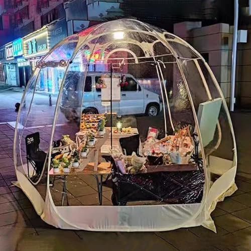 Tenda a Bolle Gazebo Pop-up con Tenda a Bolle, Riparo Istantaneo Della Tettoia del Patio del Giardino Dell'igloo, Case Schermate Resistenti Alle Intemperie per Osservare Le Stelle In Campeggio(360x360
