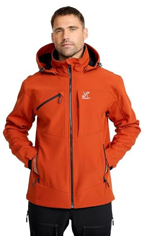 RevolutionRace Hiball Softshell Jacket für Herren, Outdoor Jacke für Wandern, Rooibos Tea, L