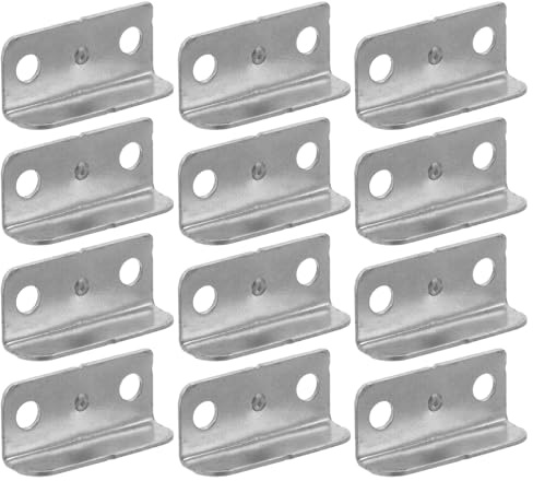 MAGICLULU Lot de 20 Gâches Métalliques en Acier Inoxydable, Plaques de Protection pour Loquets de Tiroirs, Installation Facile pour Meubles de Rangement et Placards
