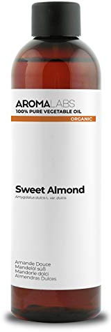 Mandorla Dolce BIO (Prunus dulcis) - 250 mL - Olio Vegetale Vergine e Certificato AB - Aroma Labs - Made in France