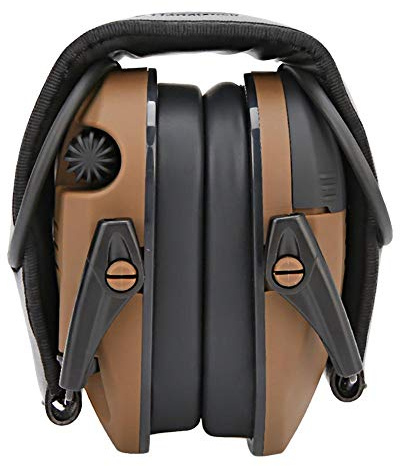 Sonew Professional Noise Cancelling Headphones, Folding Protect Ear Muffs Safety Soundproof Ear Defenders Protection for Hunting Shooting (15 * 14 * 12cm-Yellow)