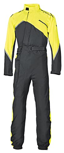 Held Monsun II 1-Teiler Motorrad Regenkombi, schwarz/gelb, L