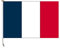 Stormflag Drapeau France 150x225cm en tissu nautique coupe-vent 115g/m² Drapeau français 225x150cm en tissu nautique coupe-vent 115g/m² Tricot de chaîne avec œillets et Double couture