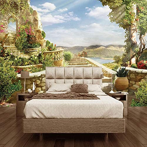 Papel Pintado De Fondo De Tv - Paisajes Naturales Papel Tapiz Para Decoración De Sala De Estar Mural 3D Sin Costuras Papel Tapiz Para Sala De Estar Dormitorio Peel And Stick Fo 140(ancho)x70(alto) cm