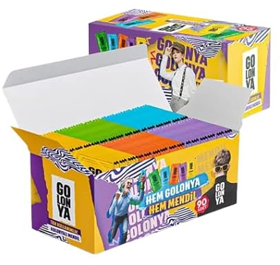 Golonya - Lot de 90 Serviettes Rafraîchissantes - Mix de Lingettes, 5 parfums - AQUA, FRESH BLOSSOM, MANDARINE, LEMON et REMIX - Teneur 70°