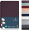 BARBONS Spannbettlaken 180x200cm - Spannbetttuch für Dicke Matratzen bis zu 27 cm 100% Baumwolle Oeko-TEX Zertifiziert Bettlaken Jersey Bettware Bettbezug für Boxspringbett - Aubergine 180 x 200