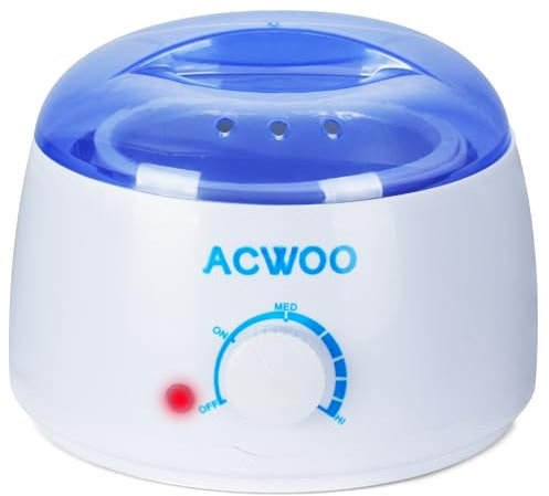 ACWOO Professional Wax Heater Warmer, Wax Pot for Waxing with Handle Pot 500ml, Hair Removal Wax Warmer, at Home Wax Machine for Full Body Waxing, Depilatory Waxing Melter, Adjustable Temperature