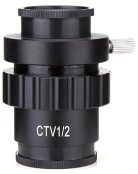 Microscope CTV 1/2 1/3 1X adaptateur 0.3X 0.5XC adaptateur d'objectif de montage adapté for les accessoires de Microscope stéréo trinoculaire d'appareil photo numérique vidéo SZM(0.5X and CTV 1-2)