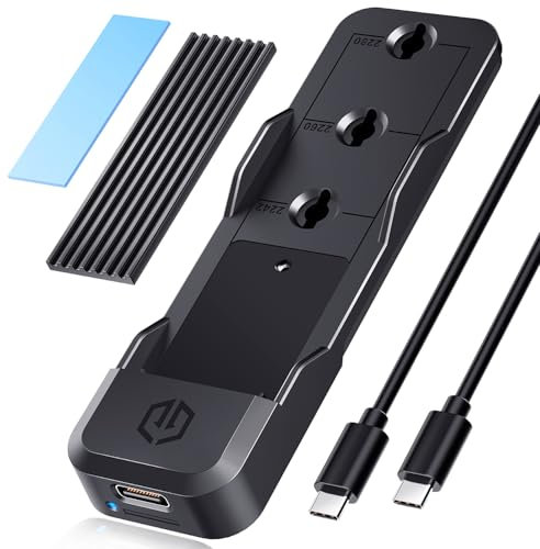 GRAUGEAR M2 - Estación de acoplamiento para NVMe PCIe & NGFF SATA M.2 SSD M-Key/M+B Key in 2280/2260/2242/2230, USB3.2 Gen2 10 Gbps compatible con PC, portátil, tablet PS5 Xbox