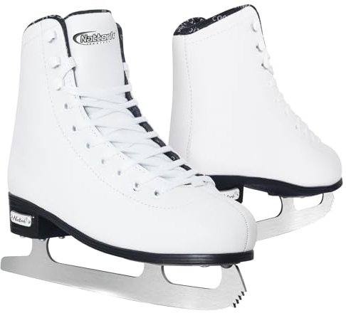 Nattork Womens Figure Ice Skates,Recreational Ice Skates with Stainless Steel Blade,Lace Up Adult Figure Skate Ice Hockey Skates for Outdoor,Figure Ice Skate Shoes for Youth and Adult