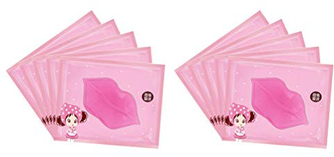 FRCOLOR 10piezas Mascarilla Labial De Colágeno Cristales Hidrata Los Labios Elimina La Piel Muerta Previene Los Labios Agrietados Cuidado Labial Para Uso Diario