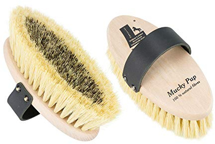 William Leistner Premium Quality Natural Bristle Horse Grooming Brush Mucky