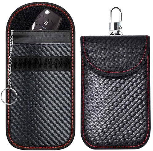 Faraday Pouch - 2 Pack Car Key Signal Blocking Bag - RFID Protection