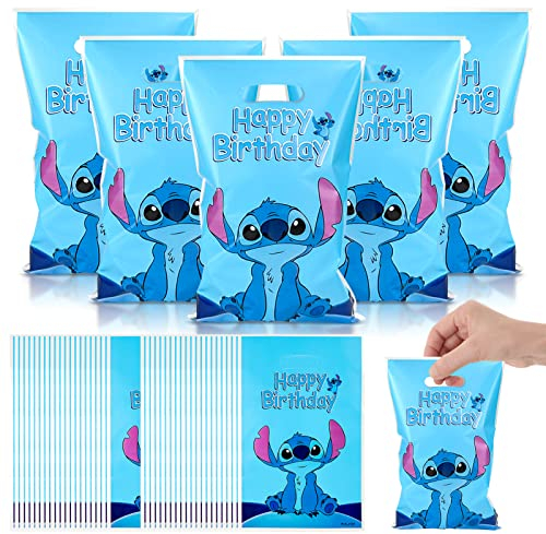 50 Stück Geschenktüten, Plastik Klein Geschenk Candybar Tüten Kindergeburtstag Tüten Mitgebsel Bunt Candy Partytüten, für Kinder Geburtstag Party