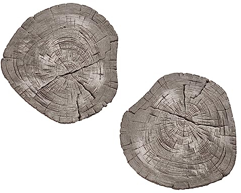 STONETEC Trittsteine Baumscheibe für Garten und Gehwege - 2 Trittplatten im Set - große Gartenplatten aus Beton Stein je Ø 30 cm