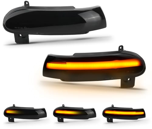 D-Lumina Dynamiska LED-blinkers för sidospegel, sekventiella blinkers, kompatibla med Mercedes Ben-z SLK-Klasse R171 W171, SL-Klasse R230 W230