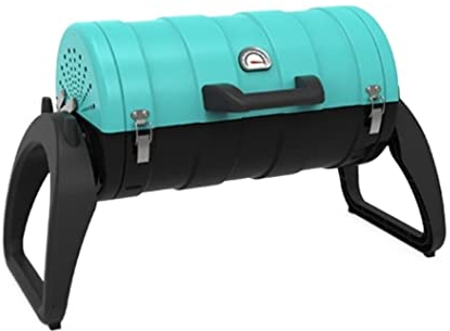 Holzkohlegrill Picknickgrill Holzkohlegrill-Grill-tragbarer BBQ-Edelstahl-faltender BBQ-Grill-Camping-Grill Für Das Kampierende Kochen Holzkohlegrills Holzkohle Grill (Color : Blue)