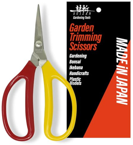SUIZAN Sécateurs de Récolte 155mm - Ciseaux Japonais Professionnels pour Jardin Plantes Herbes Bourgeons Fleurs Bonsai