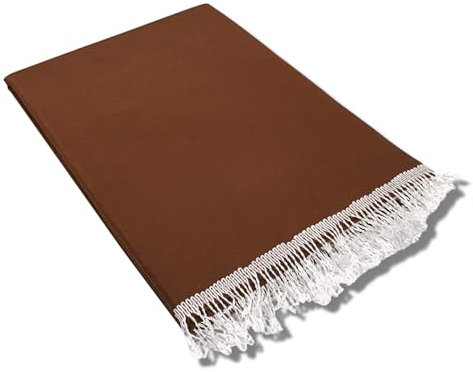 Tenda Sole Esterno Balcone Terrazzo Veranda Gazebo Portico con Anelli e Ganci per Applicazione, Resistente e Lavabile, 100% Poliestere Durevole, Tinta Unita (145x250, MARRONE)