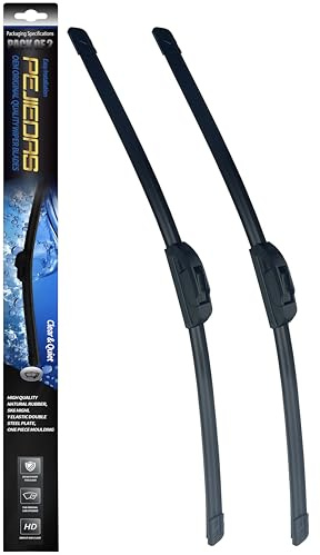 PEJIEDAS OEM Quality Front Wiper Blades, Replacement for 1996-2000 Honda Civic,1987-1990 Nissan Sentra, OE Original Style (19 Inch + 18 Inch Front Wiper Blades)