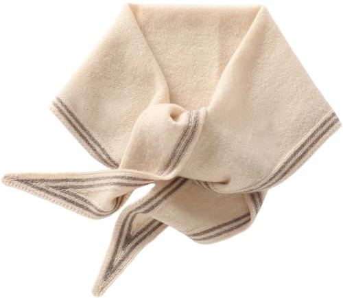 Winter Triangle Scarf, Striped Knitted Shawl Fashion Neck Warmer for Women Girls Spring Autumn Winter Clothing Accessory