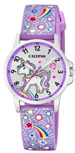 Calypso Mädchen Analog Quarzuhr Kautschuk Lila - Quarzwerk - Kinderuhr - Hochwertiges Mineralglas - Wasserdicht 5 ATM K5776/6 - My First Watch