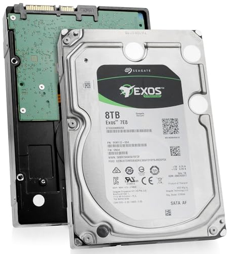 Seagate Exos 7E8 8TB 512e SATA 256MB Cache 3.5-Inch Enterprise Hard Drive (ST8000NM0055) (Renewed)