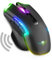 Spirit of Gamer - Ratón Gaming Inalambrico Recargable Elite M70-8 Botones Programables - Retroiluminación RGB Personalizable - Raton Ergonomico con Apoyo para El Pulgar - Sensor Óptico 4800 dpi