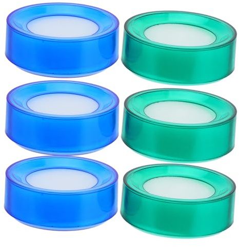 Zerodeko Finger Moistener 6-Pack Sponge Cup Wet Hand Device for Accurate Cash Counting Soft Odorless Fingertip Sponge Moistener 2.67X2.67X0.98In Office Use