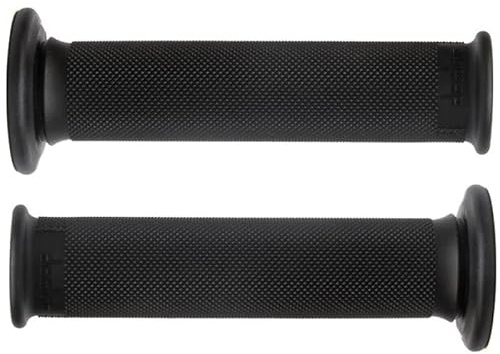 Poignées en caoutchouc Domino pour guidon de motos de route, pitbike, trial (Noir)