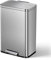 EKO Madison Cubo de Basura Cocina 50L con Pedal y Tapa de Cierre Suave | Acero Inoxidable Antihuella | Papelera Moderna y Robusta | Gran Capacidad para Reciclaje