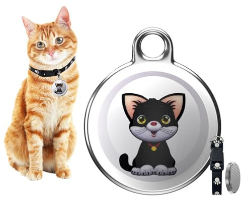 Rppiup GPS Tracker für Katzen Hunde, Mini GPS Katze Tracker/Hund Tracker, Haustier Tracker für Katzen, Hund Tracker ohne monatliche Gebühren, Echtzeit-Standortverfolgung, Wasserdicht Katze Tracker GPS