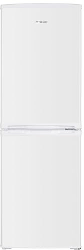 Teknix STF1448W Freestanding 50/50 Fridge Freezer, Compact 142L Capacity, Adjustable Temperature Control and Legs, Reversible Doors, Efficient LED Light, 4 Star Freezer Rating - in White