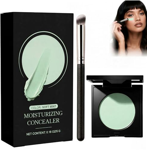 VRYNDH Anti-cernes éclaircissant, anti cerne essence，cernes rose vert, correcteur et base éclaircissante pour peaux fatiguées, couvre (vert)