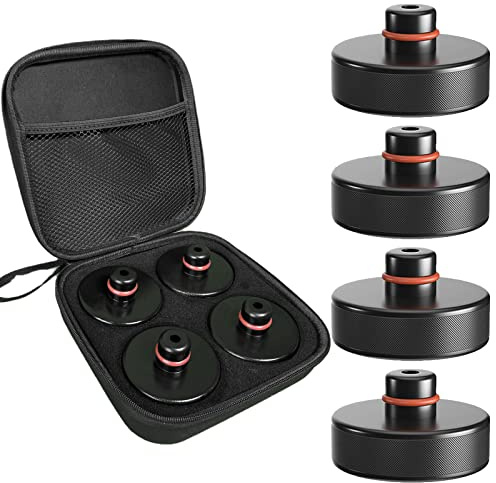 BANGTING Lifting Jack Pad Set for Tesla Model 3/S/X/Y/Y Juniper (2013-2026), 4-Pack Heavy Duty Rubber Lift Pucks with Storage Case, Tesla Lift Accessories