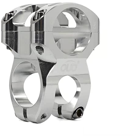 BBxunsless Bicycle Handlebar Stems 35MM Aluminum Alloy CNC Ultra Light Hollow Short Handlebar Riser for Most Bicycle, Road Bike, MTB, BMX, Fixie Gear, Cycling (Sliver)