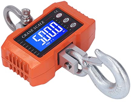 1000 kg digitale elektronische Waage mit genauen Sensoren, Angelwaage für Jagd, Outdoor, Barschangeln, Großwild