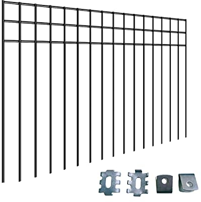 61 x 38,1 cm Absperrzaun, kein Graben von Tieren, 15 Stück Graben Schutzzaun mit 3,8 cm Spitzenabstand, Hunde/Kaninchen/Erdtierzaun, verzinkter Garten-Metallzaun