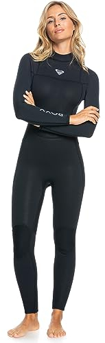 Roxy Womens Prologue 4/3mm GBS Back Zip Wetsuit ERJW103154 - Black Roxy Womens Size - US 8 - Roxy Womens Size - US 8