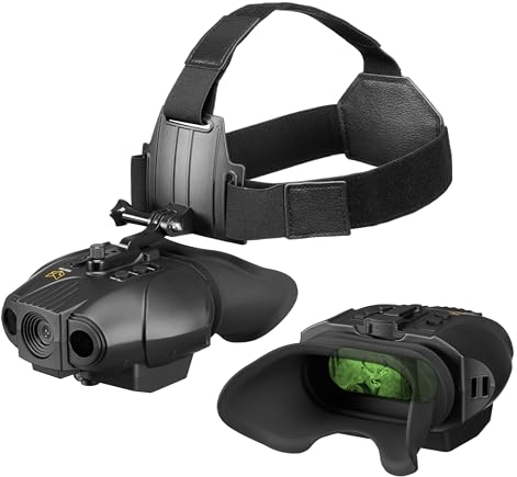 Nachtsichtgerät - Nightfox Swift 2 Pro, Helm Montage, 1x Vergrößerung, 1080P HD Aufnahmefunktion, via USB wiederaufladbar, Digitales Outdoor Fernglas mit Nachtsicht