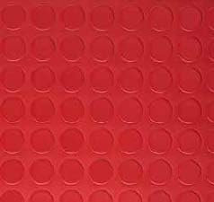 KOBEL - Bolflex pavimento rivestimento in PVC a bolli o mandorlato - VENDUTO A MULTIPLIDI CM 50 - ES. 2 PZ. CM 100, 3PZ= CM 150 - PREZZO AL ML € 13,00 (BOLLO ROSSO SPESSORE MM 1,3 ALTEZZA CM 100)