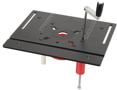 CDZHLTG Elevador para Fresadora, Kit De Sistema De Elevación De Mesa Para Fresadora, Mesa Fresadoras para Madera Placa Insertable Base Elevación Soporte