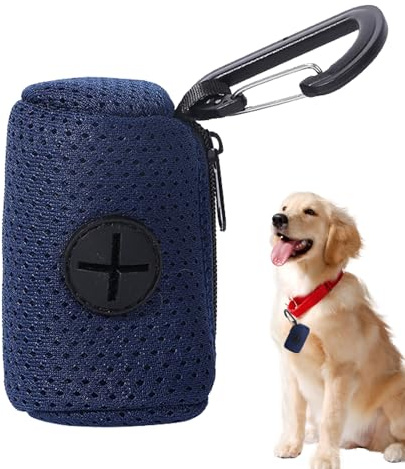 Distributeur Sac A Crottes Chien En Tissu - Support De Pochette À Déjections Canines | Poche De Sacoche À Déjections Canines | Porte À Crottes | Rangement De À Déchets