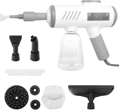 Steam Cleaner - Portable Steam Cleaner Handheld, 500ml Capacity High Pressure Steamer Cleaning with 8 Accessories, Transparent Water Tank, Perfect for Kitchen, Bathroom, Car, Sofa