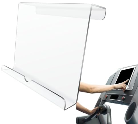 Kustimantu Support de Livre en Acrylique, pupitre de Lecture, Support de Serrage pour vélo d'appartement, vélos de Fitness et Lieu de Travail